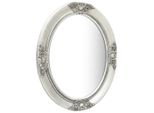 Vidaxl Specchio Da Parete In Stile Barocco 50X60 Cm Argento