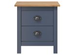 Vidaxl Comodino Hill Grey 46X35X49,5 Cm In Legno Di Pino Massiccio