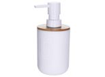 Koopman Distributore Di Sapone Bianco + Bambù