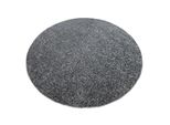 Tappeto Moderno Lavabile Ildo 71181070 Cerchio Antracite Grigio Grigio Ruota 80 Cm