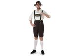 Costume Tradizionale Elegante Da Uomo Marrone-Bianco - S