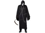 Inquietante Costume Di Halloween Da Fantasma In Bianco E Nero - Xl