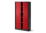 Armadio Per Archiviazione Armadio Per Ufficio Armadio In Acciaio Rosso Con Ante Scorrevoli 185X90X45