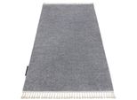 Tappeto Berber 9000 Grigio Chiaro Frange Berbero Marocchino Shaggy Grigio 200X290 Cm