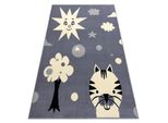 Tappeto Bcf Flash Smile 3992 - Sole Grigio Grigio 200X300 Cm