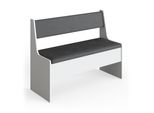 Vicco Panca Ad Angolo Roman, 106 X 42 Cm, Bianco/Antracite