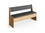 Vicco Panca Ad Angolo Roman, 136.6 X 41.5 Cm, Quercia Dorata/Antracite