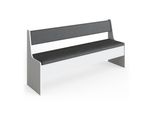 Vicco Panca Ad Angolo Roman, 166 X 42 Cm, Bianco/Antracite