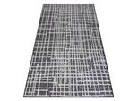 Tappeto Sizal Sion Traliccio, Linee 22144 Tessuto Piatto Nero / Ecru Nero 200X290 Cm