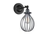Italux Lesto Led Lampada Da Parete Industriale Nera MBM-2676/1 Bk