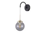 Italux Domenico Lampada Da Parete Industriale Nera Opaca WL-43232-1