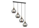 Italux Cardena Lampadario Industriale Nero MDM-4330/4 Gd+Sg