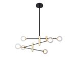 Italux Marino Lampadario Led Moderno Nero PND-9148-6