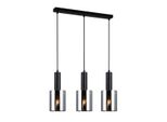 Italux Sardo Lampadario Moderno Nero PND-5581-3-BK+SG