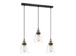 Italux Francis Lampadario Industriale Nero MDM-2563/3 Gd+Cl