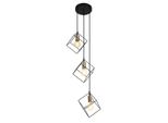 Italux Morestel Lampadario Moderno Nero MDM-4244/3 Bk+Bro