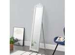 Specchio A Stelo 'Arezzo' 160X40 Cm Rettangolare Inclinabile Bianco