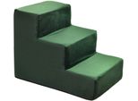 Scale Per Cani Scale Per Gatti Scale Per Animali Domestici Aiuto Per Arrampicarsi Rivestimento In Peluche 3 Scale Velluto Verde