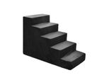 Scale Per Cani Scale Per Gatti Scale Per Animali Domestici Ausilio Per Arrampicarsi Rivestimento In Peluche 5 Gradini Velluto Nero