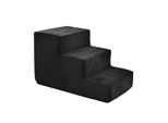 Scale Per Cani Scale Per Gatti Scale Per Animali Domestici Ausilio Per Arrampicarsi Rivestimento In Peluche 3 Gradini Velluto Nero