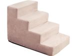 Scale Per Cani Scale Per Gatti Scale Per Animali Domestici Ausilio Per Arrampicarsi Rivestimento In Peluche 4 Gradini Velluto Rosa