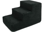 Scale Per Cani Scale Per Gatti Scale Per Animali Domestici Ausilio Per Arrampicarsi Rivestimento In Peluche 4 Scale Nero