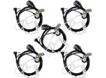 Retevis Radio Headset Walkie Talkie Earphones 1 Pin 2,5 Mm Compatibile Con Le Radio Retevis RT45 (5 Pezzi)