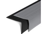 Profilo Paragradino Michigan Profilo Paragradino In Pvc A L 45X42 Mm Grigio Lunghezza: 100 Cm