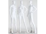 LF6-6 Donna Femminile Maschile Bellissimo Manichino Astratto Bianco Modellato In Opaco Naso E Bocca