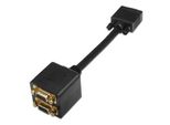 Aisens A113-0080 - Cavo Splitter Svga (Hdb15/M-2Xhdb15/H, 20 Cm), Nero