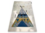 Tappeto Petit Tipi Grigio Grigio 240X330 Cm