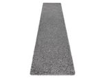 Tappeti, Tappeti Passatoie Soffi Shaggy 5Cm Grigio - Per Il Soggiorno, La Cucina, Il Corridoio Grigio 80X250 Cm