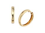 Paar Creolen Jobo, Gold (Gelbgold 333), Ohrringe, Damen, 18,4Mm, Gelbgold 333, Rund 333 Gold