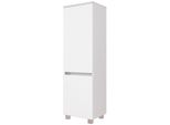 Midischrank Welltime "Baabe", Weiß (WeißMatt), B:40Cm H:130Cm T:35Cm, Holzwerkstoff, SchräNke, Midischrank, BadmöBel, Breite 40 Cm