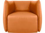 Sessel Egoitaliano "Ludo Loungesessel, Designsessel, Clubsessel, Elegant Und Zeitlos", Orange, B:80Cm H:68Cm T:80Cm, Leder »Bull« (Echtes Rindsleder). Geschliffenes, Pigmentiertes Und Behandeltes Rindsleder Mit Einer Dicke Von 1, 3-1, 5 Mm. Dieses Leder Zeigt Eine Ziemlich Weiche Hand Mit Einem Halb Undurchsichtigen Aussehen. Es Handelt Sich Um Ein GeschüTztes Leder. Eine Leichte Deckschicht SchüT