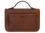 Kulturbeutel PIKÉ, Gr. B/H/T: 24cm x 15cm x 10cm onesize, braun, Leder, unifarben, leicht glänzend, Taschen, echt Leder