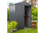 Gerätehaus SPACEMAKER, grau, Stahlblech, Gerätehäuser, Metall