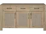Sideboard MÄUsbacher "Mares", Braun (Asteiche, Wiener Geflecht), B:162Cm H:89Cm T:42Cm, Holzwerkstoff, Sideboards, Sideboard