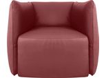Sessel Egoitaliano "Ludo Loungesessel, Designsessel, Clubsessel, Elegant Und Zeitlos", Rot (Kirschrot), B:80Cm H:68Cm T:80Cm, Leder »Bull« (Echtes Rindsleder). Geschliffenes, Pigmentiertes Und Behandeltes Rindsleder Mit Einer Dicke Von 1, 3-1, 5 Mm. Dieses Leder Zeigt Eine Ziemlich Weiche Hand Mit Einem Halb Undurchsichtigen Aussehen. Es Handelt Sich Um Ein GeschüTztes Leder. Eine Leichte Deckschi