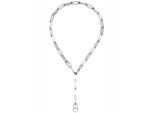 Kette Mit AnhäNger Jobo, Silber (Edelstahlfarben), Halsketten, Damen, Edelstahl, L: 55, Y-Collier Edelstahl 55 Cm