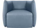 Sessel Egoitaliano "Ludo Loungesessel, Designsessel, Clubsessel, Elegant Und Zeitlos", Blau (Himmelblau), B:80Cm H:68Cm T:80Cm, Leder »Bull« (Echtes Rindsleder). Geschliffenes, Pigmentiertes Und Behandeltes Rindsleder Mit Einer Dicke Von 1, 3-1, 5 Mm. Dieses Leder Zeigt Eine Ziemlich Weiche Hand Mit Einem Halb Undurchsichtigen Aussehen. Es Handelt Sich Um Ein GeschüTztes Leder. Eine Leichte Decksc