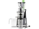 PRINCESS Entsafter 202045, silber (silberfarben), B:15,8cm H:49,6cm T:22,5cm, Entsafter, Easy Fill Slow Juicer – Extra großer Fülltrichter – Hoher Saftertrag