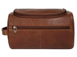 Kulturbeutel PIKÉ, Gr. B/H/T: 26cm x 14cm x 14cm onesize, braun, Leder, unifarben, leicht glänzend, Taschen, echt Leder