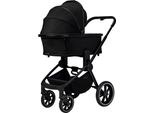 Kombi-Kinderwagen MOON Resea+, Baby, schwarz (onyx), Polyester, Kinderwagen, mit Sportsitz