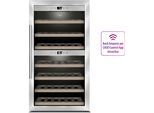 CASO Weinkühlschrank 725 WineComfort 660 Smart, G (A-G), grau (schwarz, edelstahlfarben), B:59,5cm H:103,5cm T:63cm, Weinkühlschränke