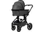 Kombi-Kinderwagen MOON Resea+, Baby, grau (anthrazit), Polyester, Kinderwagen, mit Sportsitz