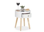 Tavolino Relaxdays Con Cassetto