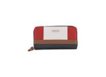 TOM TAILOR Damen TTJUNA Portemonnaie mit Colour Blocking, blau, Colour Blocking, Gr. ONESIZE