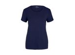 Tom Tailor Damen Pyjama-T-Shirt, Blau, Logo Print, Gr. 42