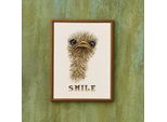Stickbild Smile Vogel Strauß, 18 x 24 cm